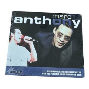 Marc Anthony Headliners Unauthorized Audio Documentary CD Book‎ Sealed 2000 NEW